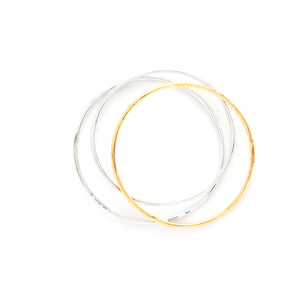 Horizon Bangle Bracelets in Gold or Silver by What If You Stayed Jewelry