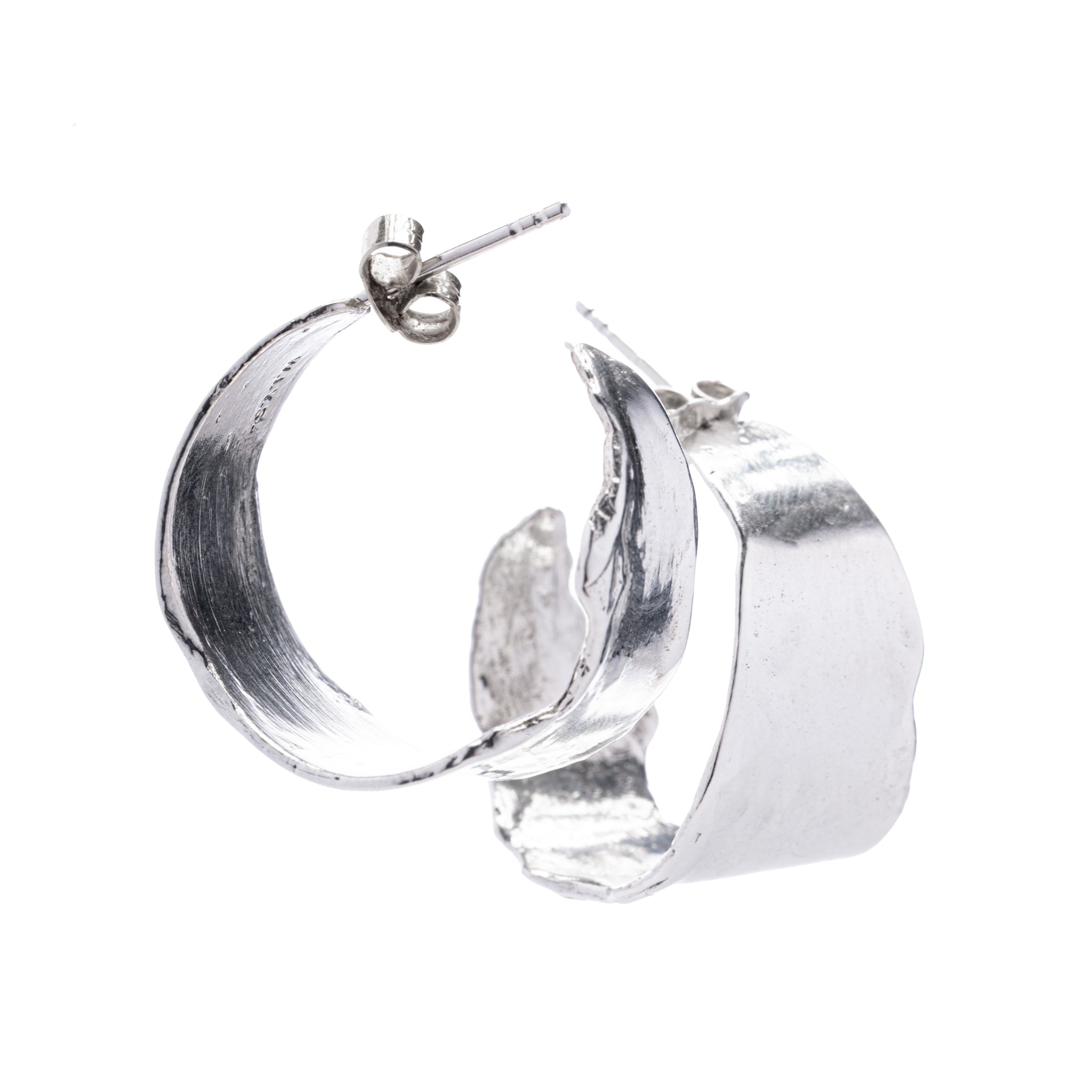 Eclipse Earrings Loops in Silver