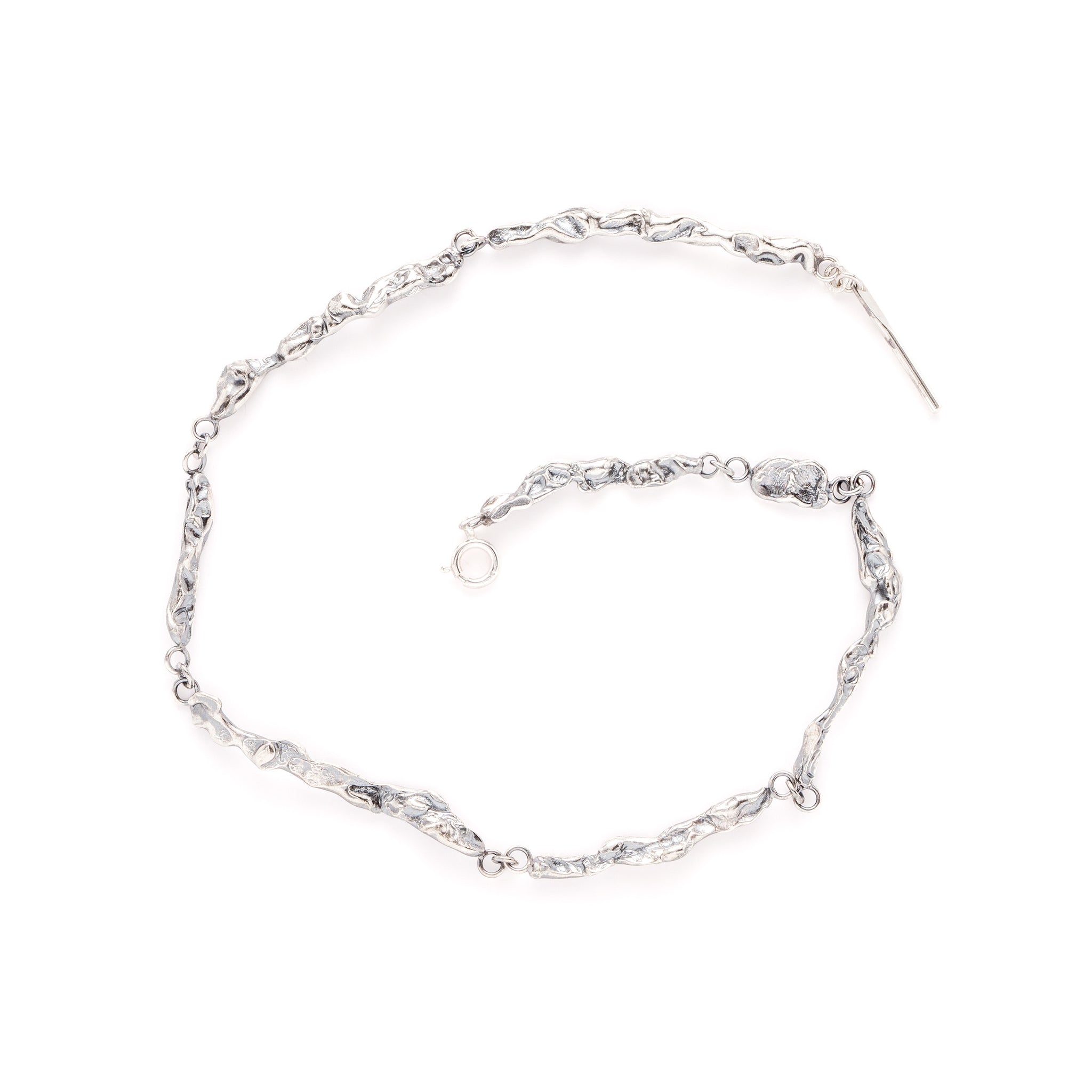 Lavare Necklace. in Silver by What If You Stayed Jewelry