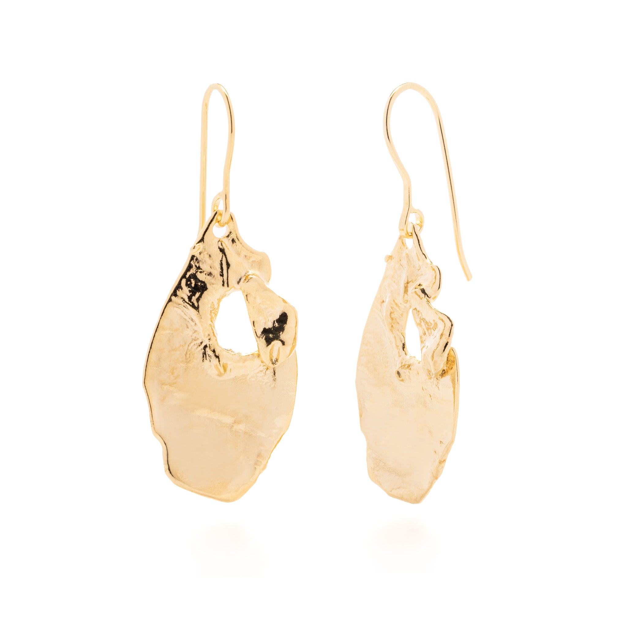 Sicilia Luce Earrings in Gold by What If You Stayed Textured earrings unique style