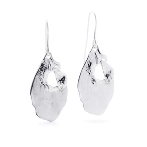Sicilia Luce Earrings in Silver by What If You Stayed Textured earrings unique style