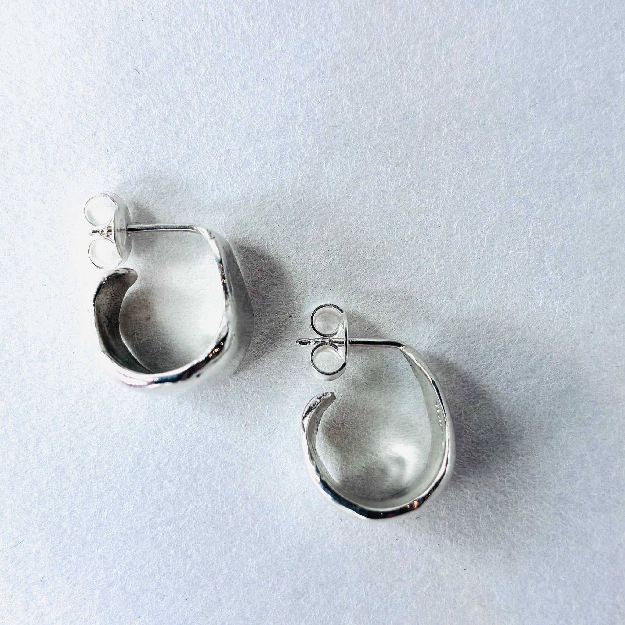 Silver Small Earrings Made by What If You Stayed 