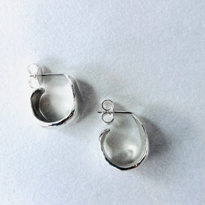 Silver Small Earrings Made by What If You Stayed 